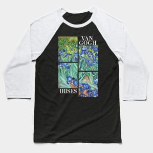 Van Gogh Irises Stylised Baseball T-Shirt